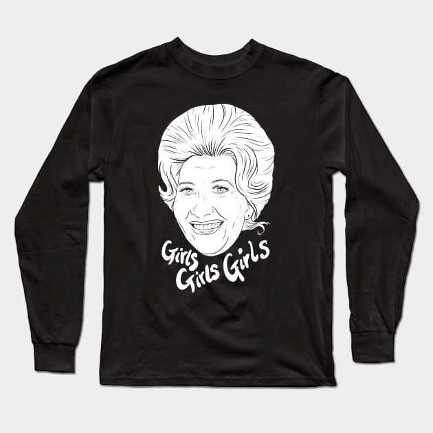 Mrs Garrett Long Sleeve T-Shirt by RobskiArt